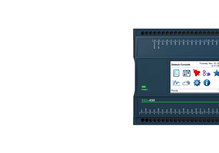 Distech Control ECB-350 B-AAC programmable controller with LCD Display